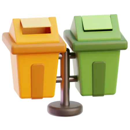 Rubbish Bin  3D Icon