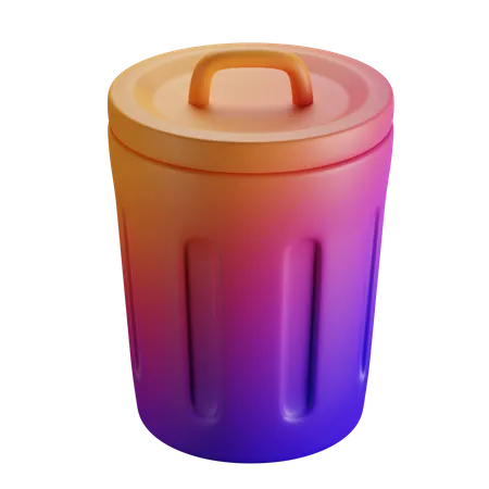 Rubbish Bin  3D Icon