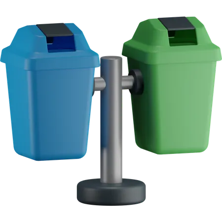 Rubbish Bin  3D Icon