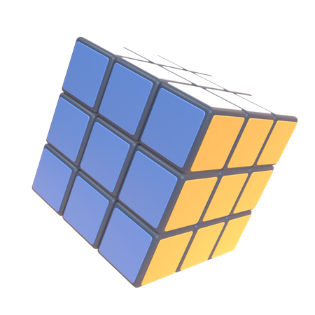 Rubic Cube 3D Illustration