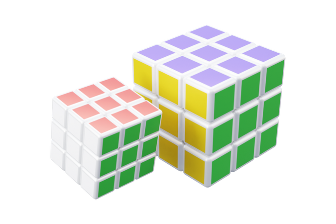 Cubo rubi  3D Icon