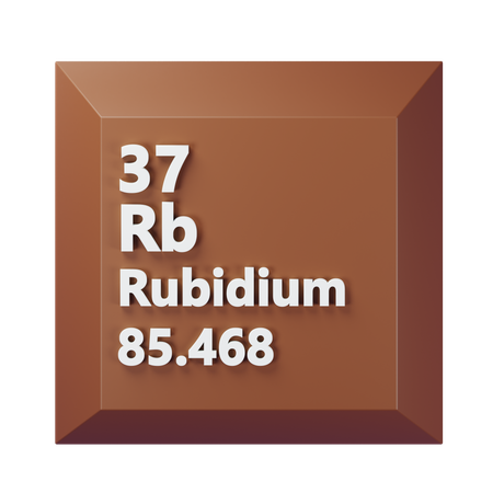 Rubídio  3D Icon