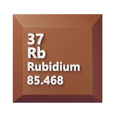 Rubídio  3D Icon