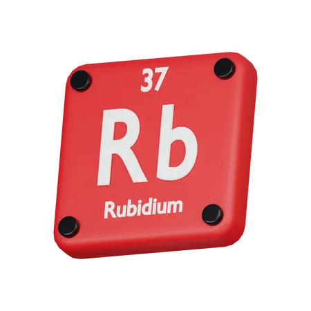 Rubidium Element 3 D Icon 3D Icon