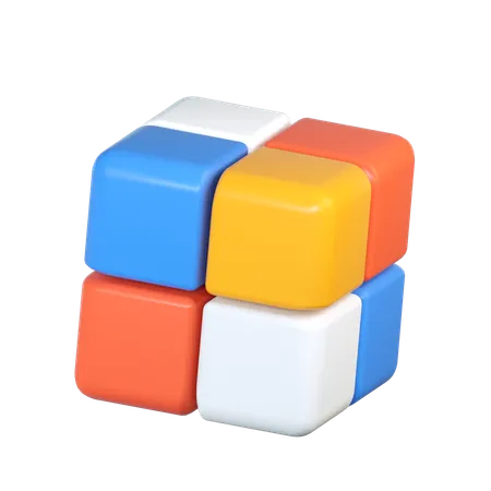Rubiks Cube Illustration In 3 D Design 3D Icon