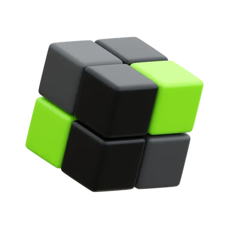 Rubik-Cube  3D Icon