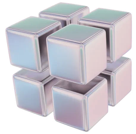 루빅큐브  3D Icon
