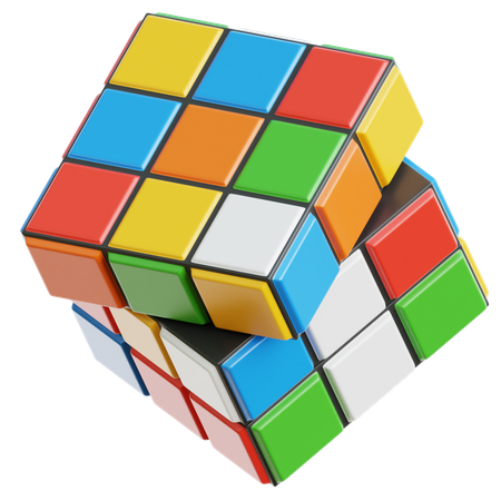 루빅큐브  3D Icon