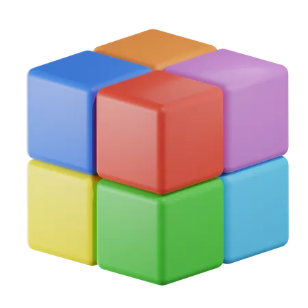 Rubik Cube  3D Icon