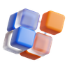 rubik cube 3d logo