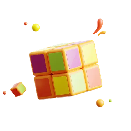 Rubik-Cube  3D Icon