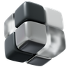 3d rubiks cube emoji