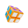 3d rubiks cube illustration