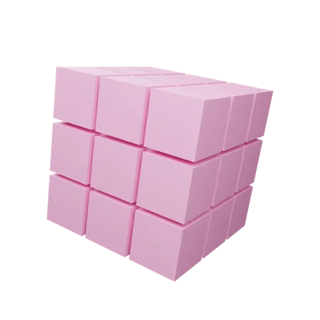 Rubiks cube  3D Illustration
