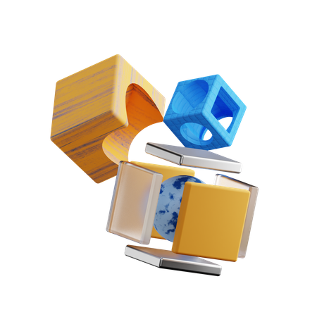 Rubiks Cube 3D Illustration