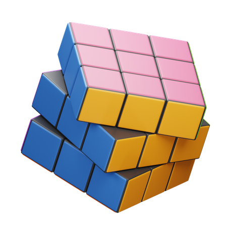 아이들을 위한 루빅스 큐브 두뇌 놀이 재미  3D Icon