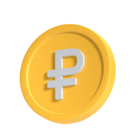 Ruble  3D Icon