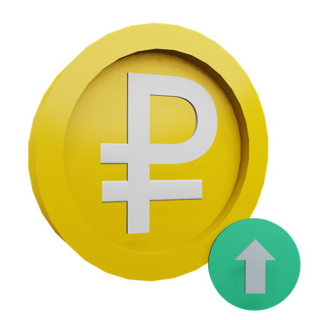 Ruble  3D Icon