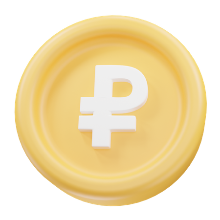 Ruble Coin  3D Icon