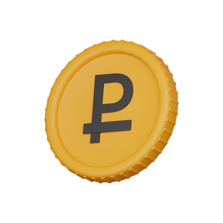 Ruble coin  3D Icon