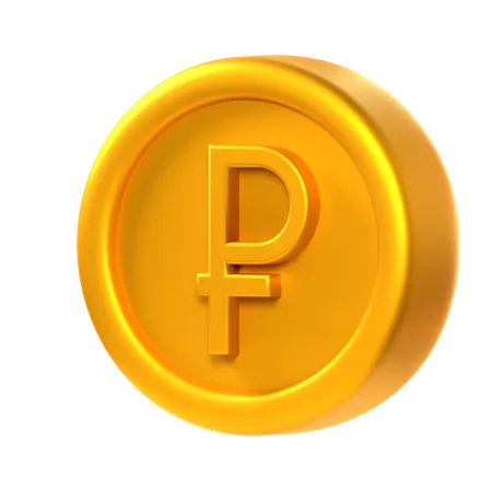 Ruble Coin  3D Icon