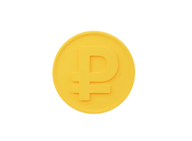 Ruble Coin  3D Icon