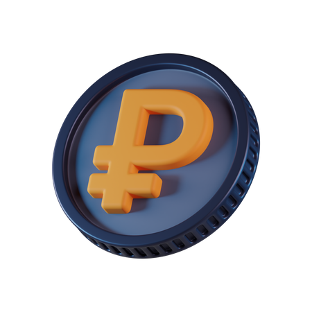 Ruble Coin  3D Icon