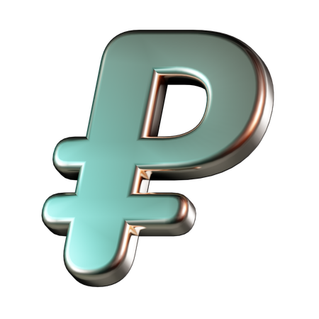 Ruble Currency  3D Icon