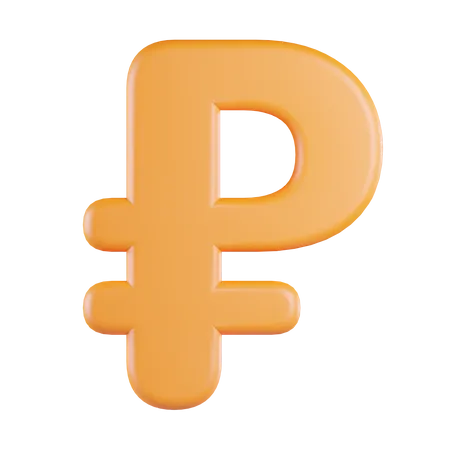 Ruble Currency  3D Icon