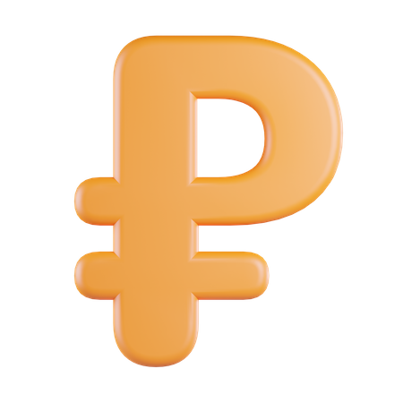Ruble Currency  3D Icon