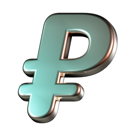 Ruble Currency  3D Icon