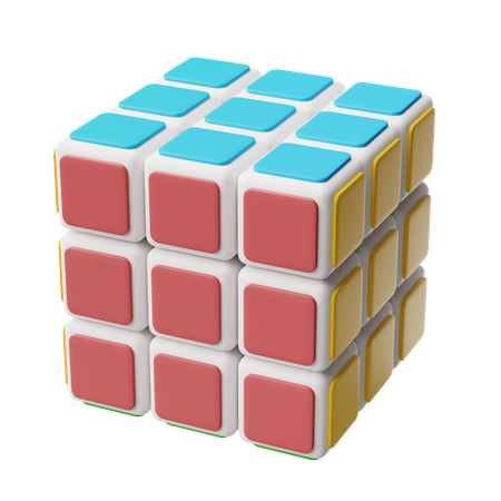 Cube de brique  3D Icon