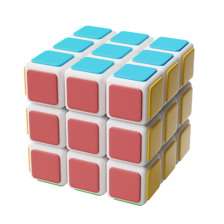 Cubo de rubrica  3D Icon