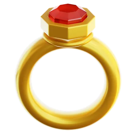 Ruby Ring  3D Icon