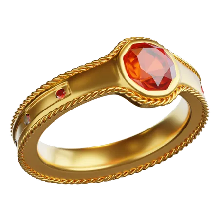 Ruby Ring  3D Icon