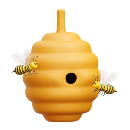 Ruche d'abeilles  3D Icon