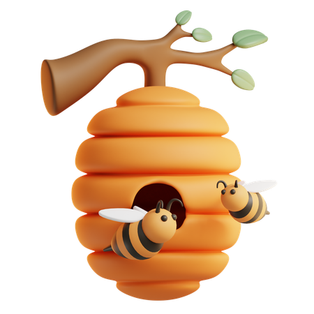 Ruche d'abeilles  3D Icon