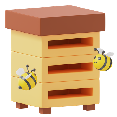 Ruche d'abeilles  3D Icon