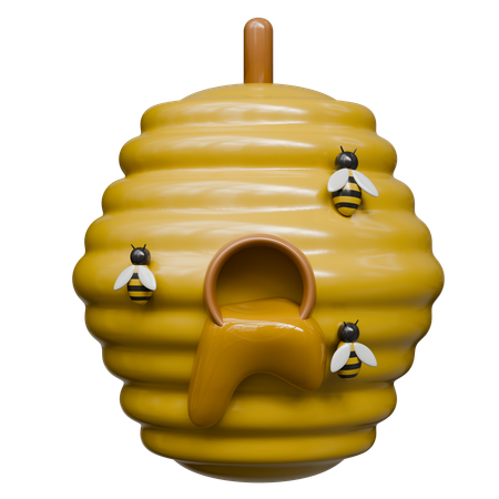 Ruche d'abeilles  3D Icon