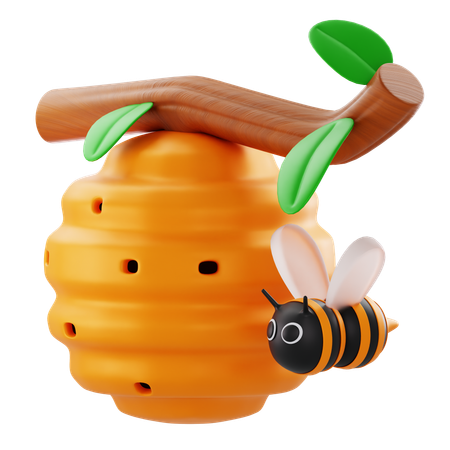 Ruche d'abeilles  3D Icon