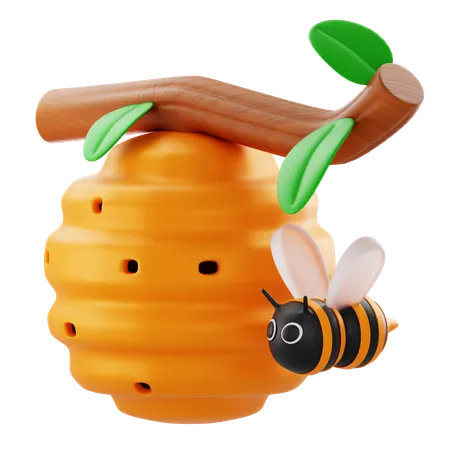 Ruche d'abeilles  3D Icon