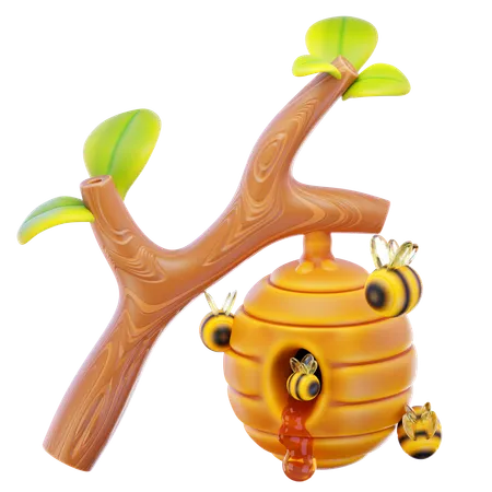 Ruche d'abeilles  3D Icon