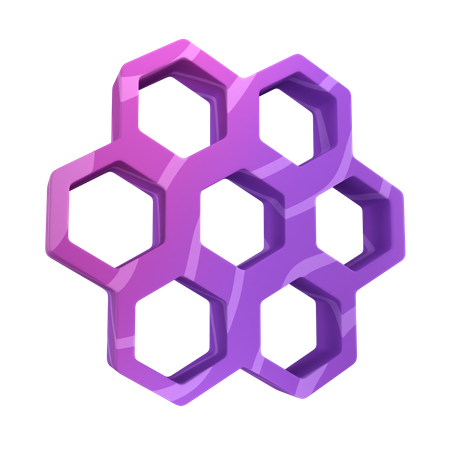 Ruche hexagonale  3D Icon