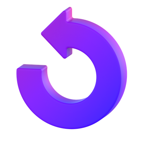 Rückgängig machen  3D Icon