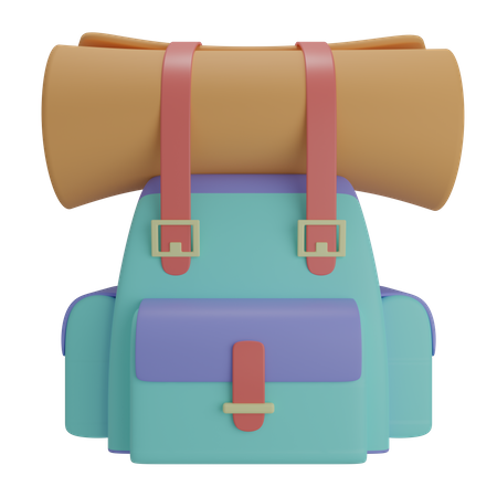 Rucksack  3D Illustration