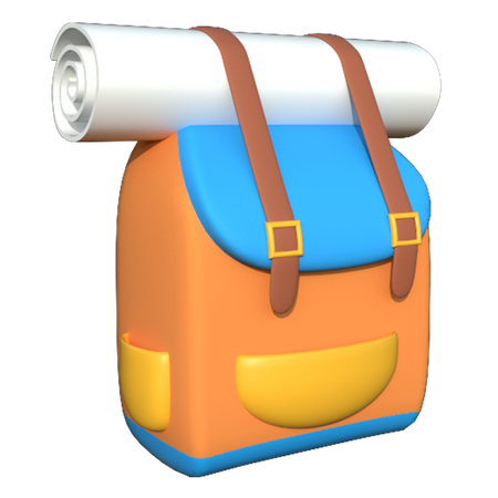 Rucksack  3D Illustration