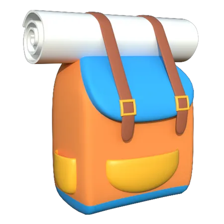 Rucksack  3D Illustration