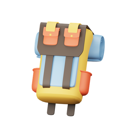 Rucksack  3D Illustration