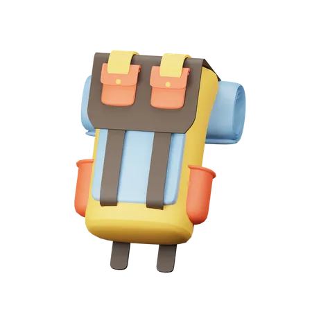 Rucksack  3D Illustration