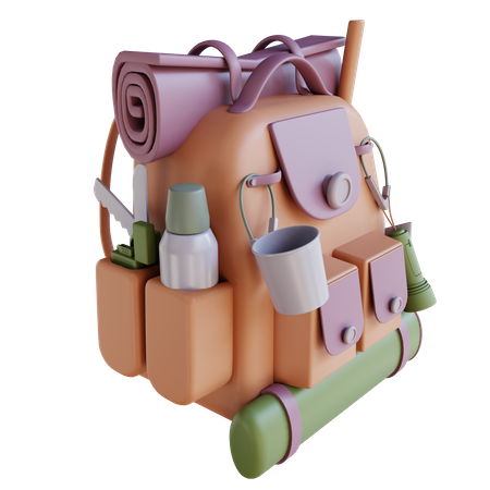 Rucksack  3D Icon